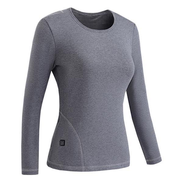 Naisten lämmitetty pohjakerrossetti Harmaa 4XL