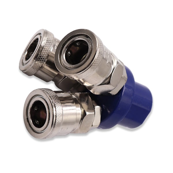 Pneumatic Quick Coupler, 3-Way 1/4" Connector