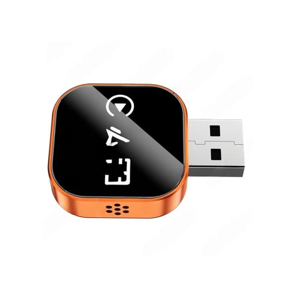 Langaton CarPlay/Android Auto/Mirror Link -sovitin Q1AS - Oranssi 3-in-1-adapteri