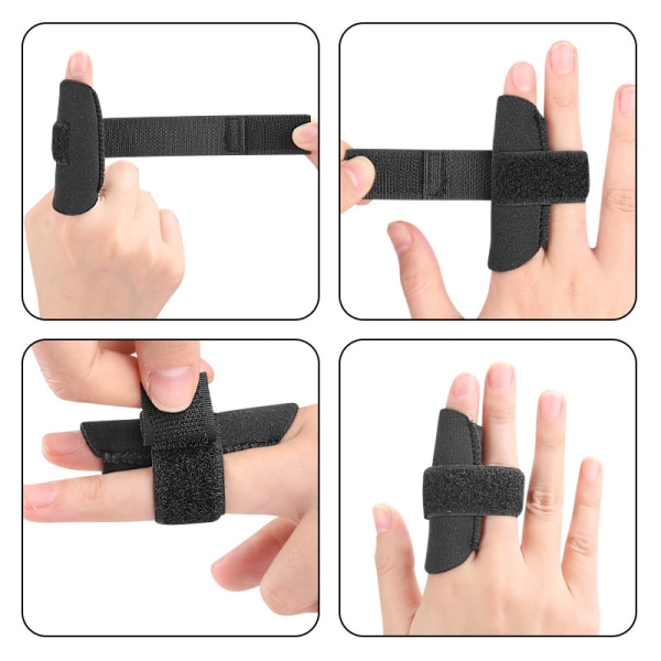 Justerbara Finger Splint Brace Finger Protectors L