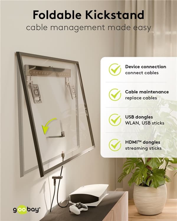 Ultraslim TV-väggfäste Basic FIXED (XL)