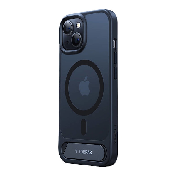 Torras puhelinkuori Pstand iPhone 15:lle (musta)