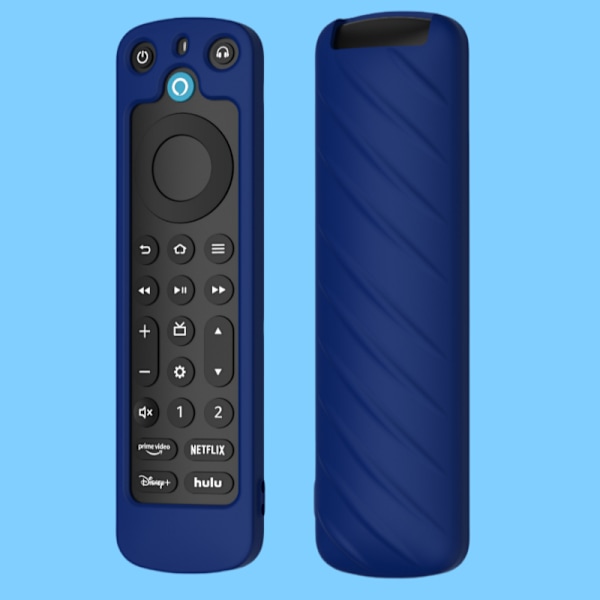Skyddsfodral för Alexa Voice Remote Pro - Stötsäkert silikonskydd Blå