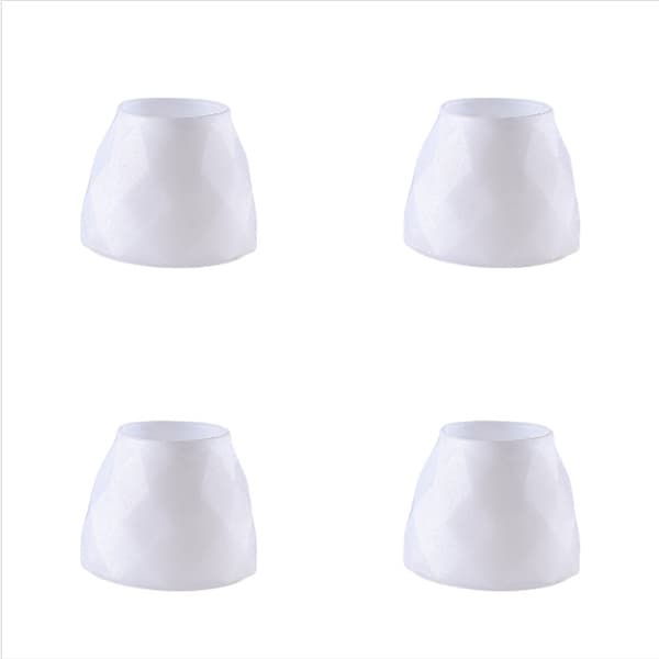 Möbelfötter i Silikon, 4-pack White White