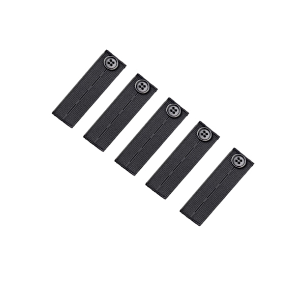 Elastisk midjeförlängare 83 mm 5-pack Black Black
