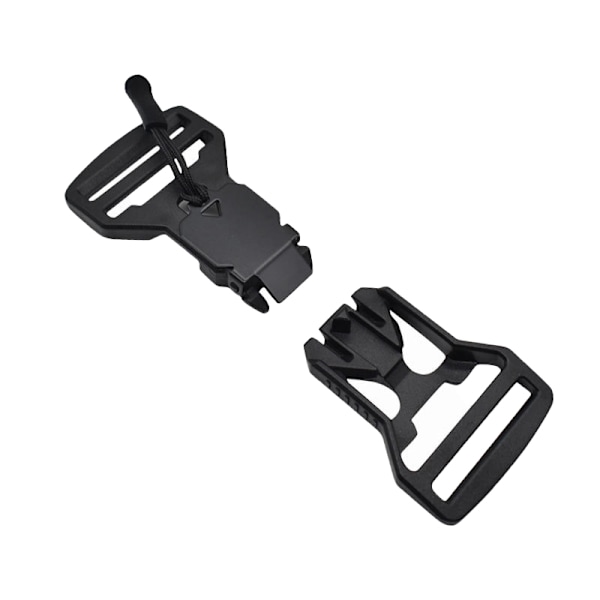 2-pack Magnetisk Spänne Svart - Snabbfäste för Väskor, Bälten och Taktisk Utrustning Model 9