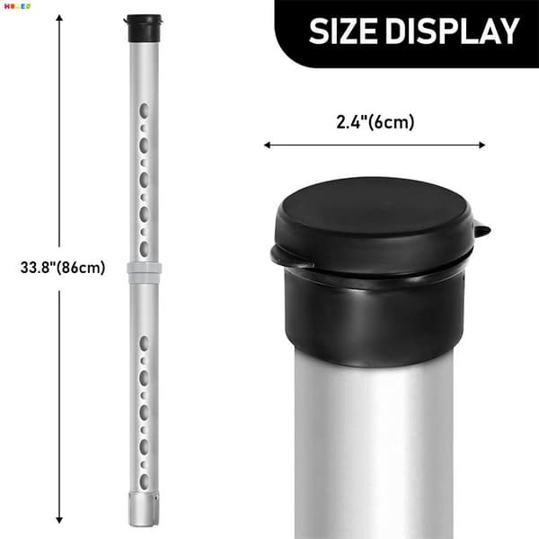 Golf Ball Retriever Tool Lätt teleskopisk bollplockare i aluminium White White