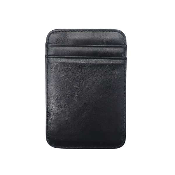 Smidig Läderkorthållare - Brun Black Black