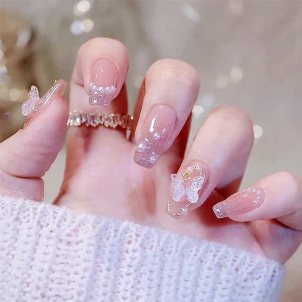 DIY-set med blandade pärlor för nagelkonst
