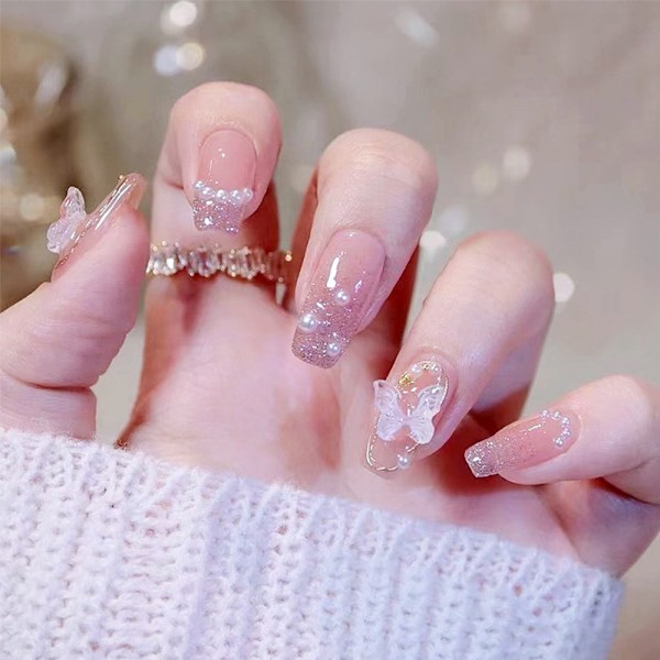 Sæt med blandede perle-neglekunst-DIY-tilbehør