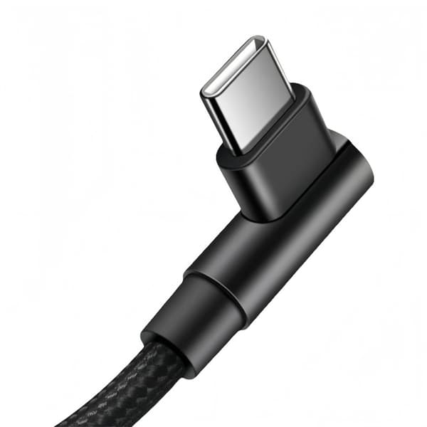Vinklet datakabel - USB-C til USB-C 1 m 1 m