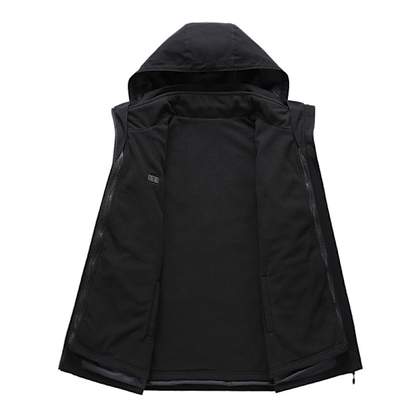 Svart uppvärmd jacka (batteri ingår ej) 3XL