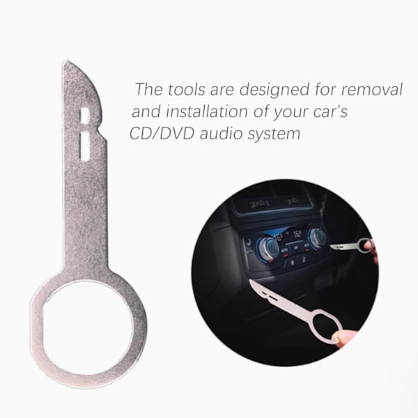 Demonteringsverktyg för bil-CD/DVD-spelare och ljudsystem Silver