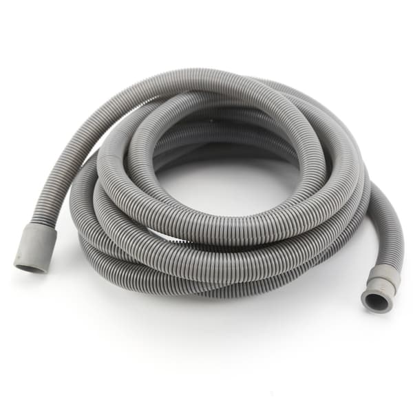 Forstærket afløbsslange til trommevaskemaskine i PVC+PP+rustfrit stål, universal fleksibel forlænger 0.5m–4m 4 m 4 m