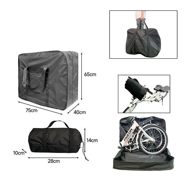 Let og bærbar foldecykeltaske M