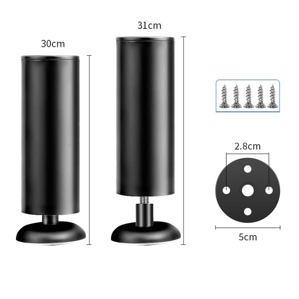 4-pack monteringsplattor för bordsben I 30 cm 30 cm