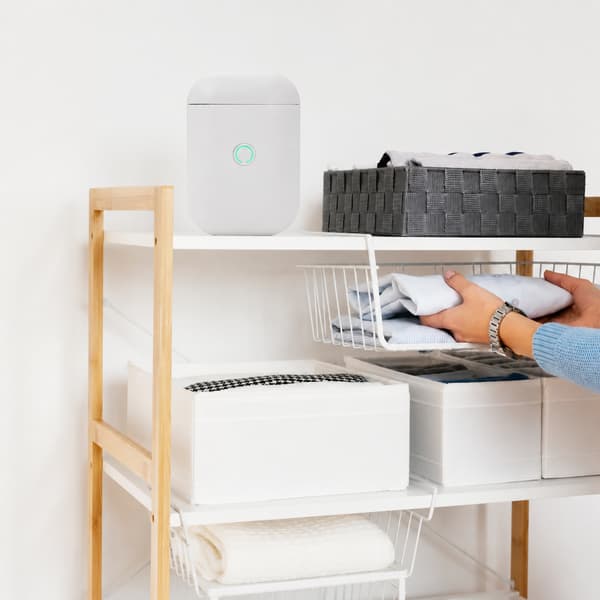 Bærbar Bluetooth-etiketprinter, 15 mm termisk udskrivning til Apple iOS og Android Pink Pink
