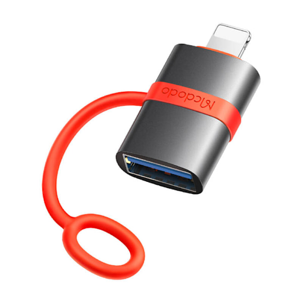 McDodo OT-3810 USB-A till Lightning-adapter (svart)