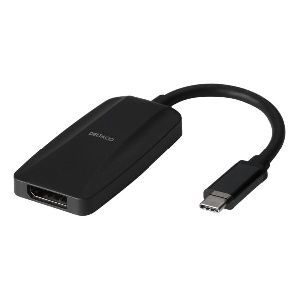 USB-C - DP adapter, USB-C ma, DP fe, 7680x4320 30Hz, black