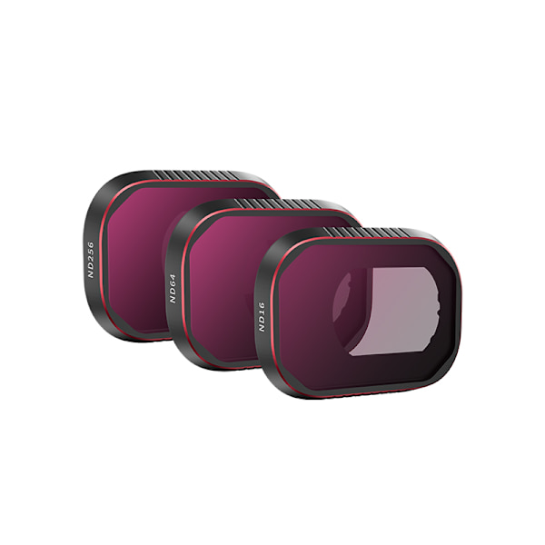 INF Filter för DJI Mini 4 Pro drönare, 3-pack (ND16/64/256) Svart