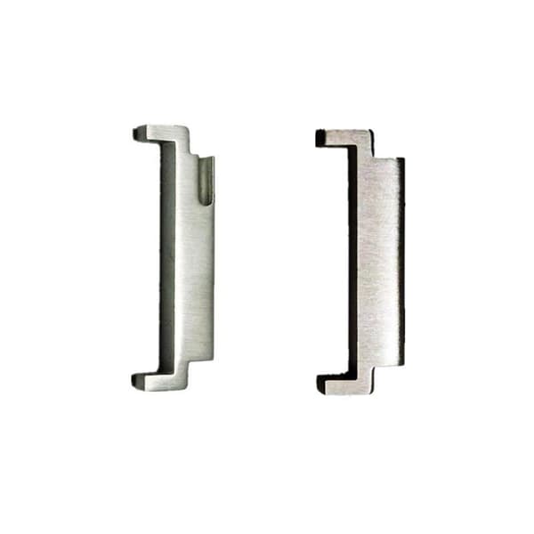 Sølv Urrem Connector 18mm til 22mm med Fjederstænger