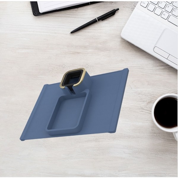 Silikon Soffa Underlägg: Dryck & Snacksbricka Blue Blue