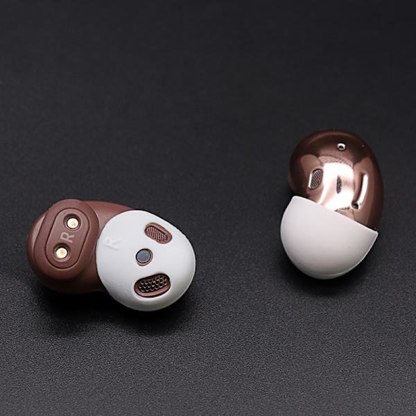Mjukt silikon hörlursfodral för Samsung Galaxy Buds Live Vit