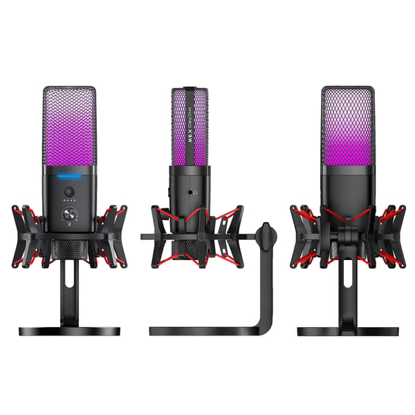Dual Mode Trådløs Kablet Gaming RGB Mikrofon