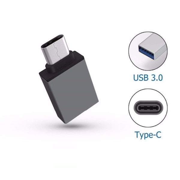 Supersnabb adapter USB C till USB 3.0 Silver