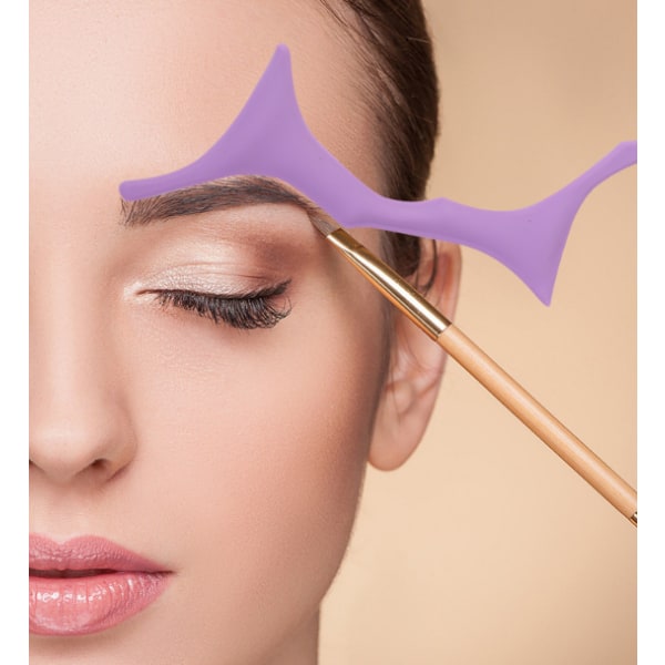 Eyebrow aid eyeliner øjenskygge stencil makeup værktøj