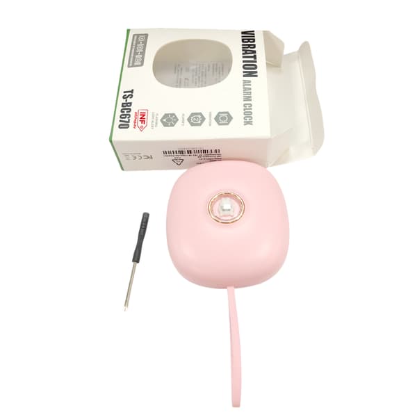 Vibrerande väckarklocka med snooze-funktion Pink Pink