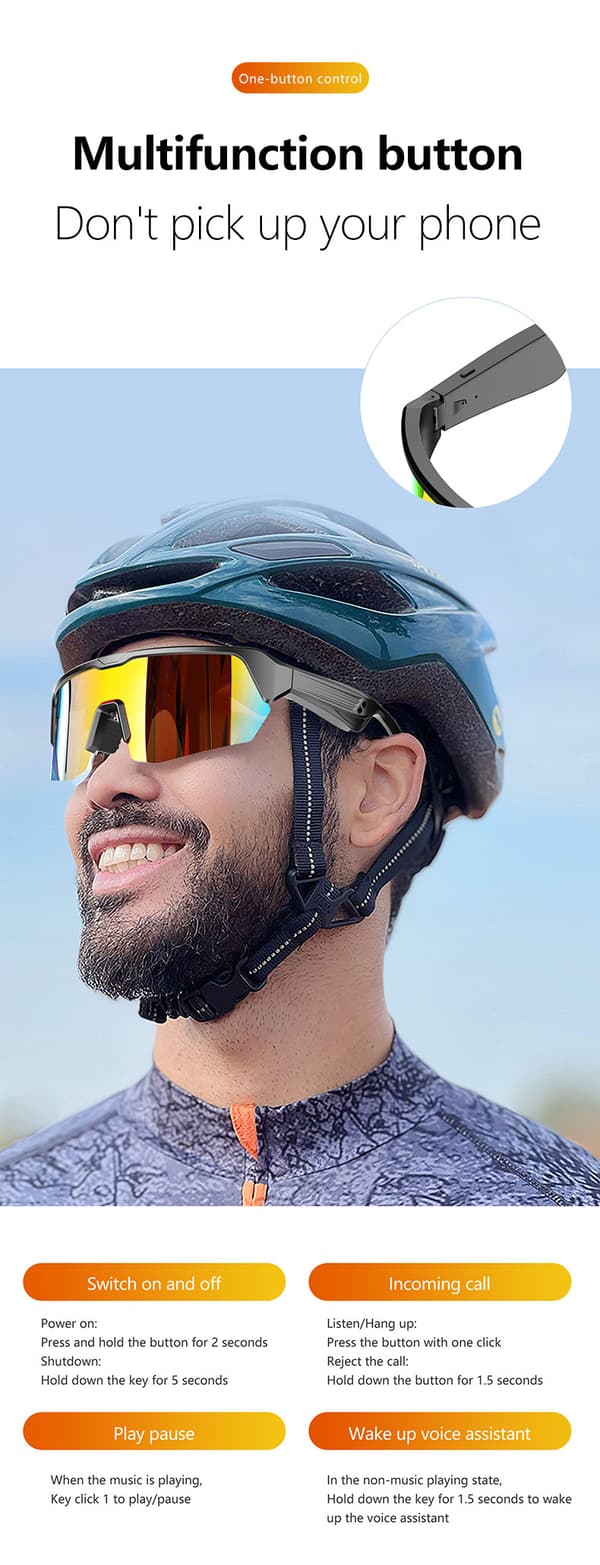Sports Bluetooth Solbriller: Cykling, Løb & Mere