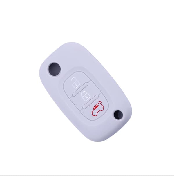 Silikone 3-Knaps Nøglecover til Mercedes Benz Smart White White