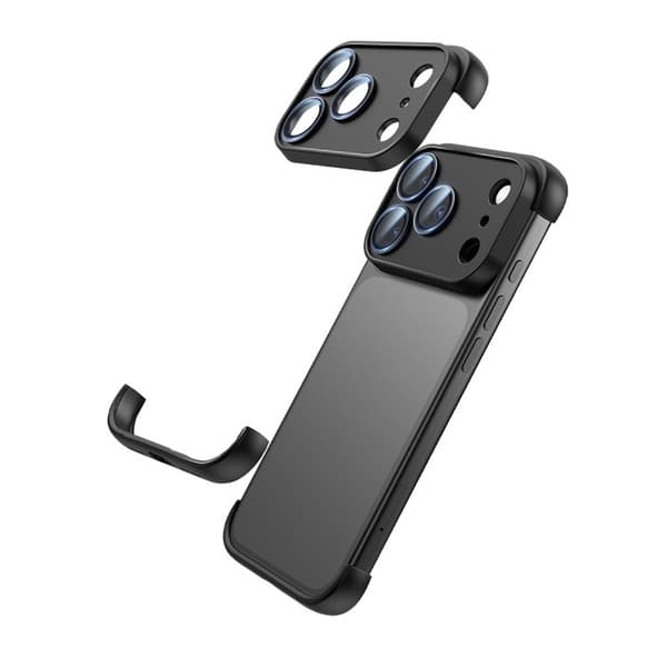 Slankt Edge iPhone 17 Cover - Elegant Sort TPU, Stødsikkert & Linsebeskyttelse