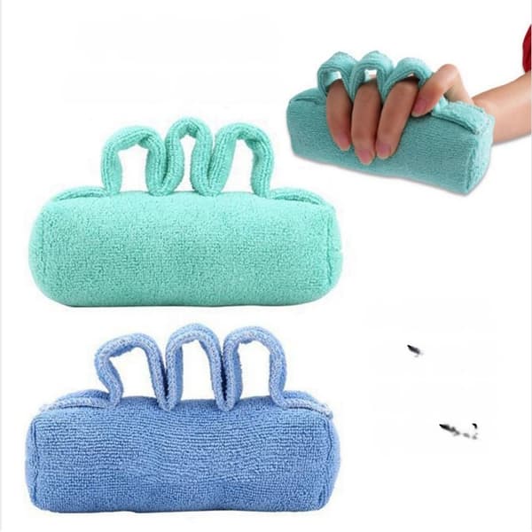 Handträningsgrepp Bomullsstång - Fingerstöd & Handförstärkare Blue Blue