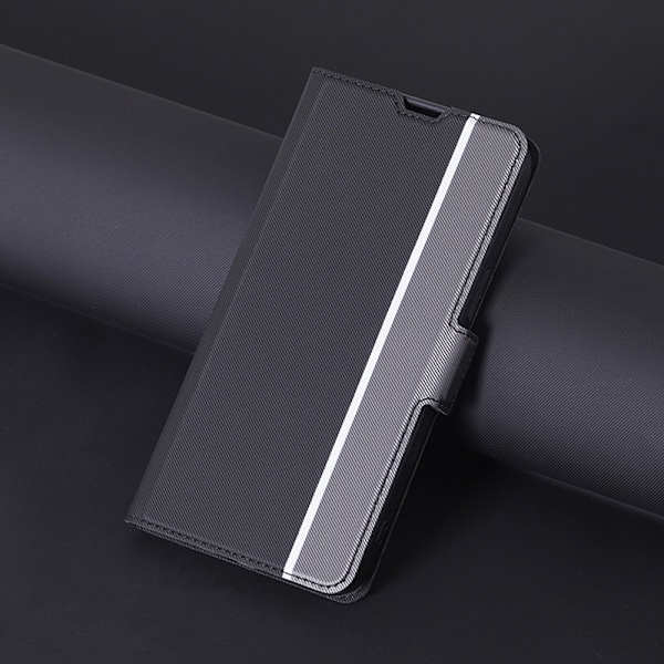 Skyddande PU-läderfodral för Redmi Note 14 Pro/Pro+ (Global) - Svart