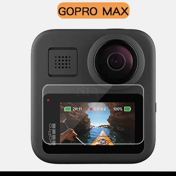 GoPro MAX näytönsuoja - 2-pack karkaistu lasi