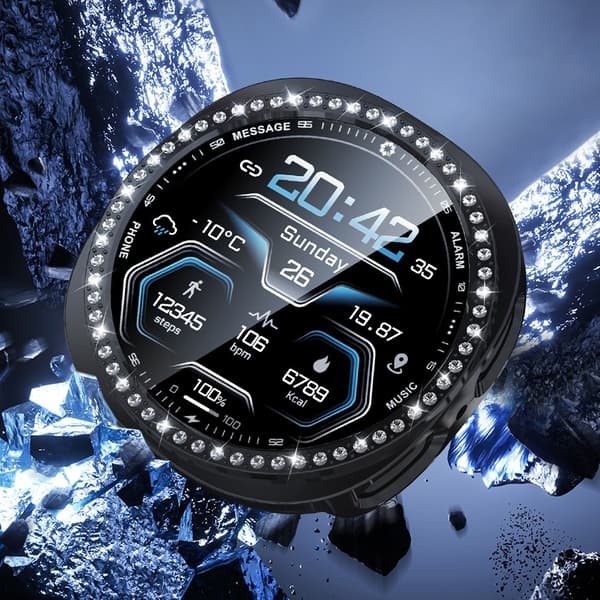 PC Skyddsfodral med Strass, kompatibelt med Samsung Galaxy Watch8 44 mm 44 mm