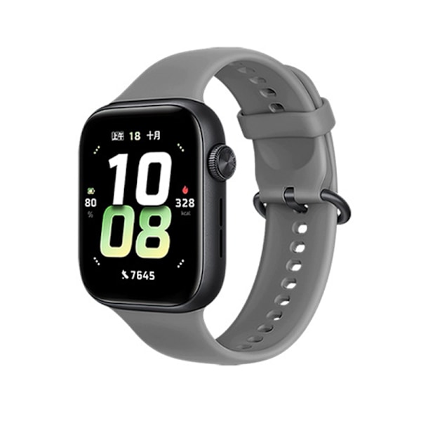 Tyylikäs silikonihihna HONOR WATCH 5:lle Tummanharmaa