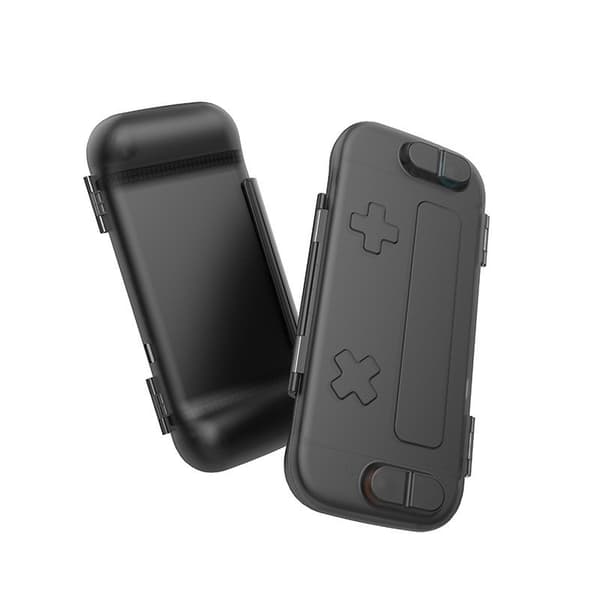Cross Button Nintendo Switch 2 Skyddsfodral - Svart ABS Kristallskal