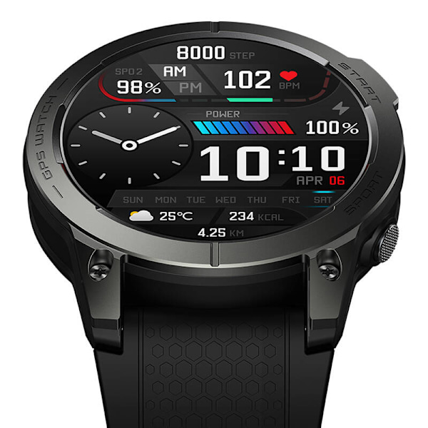 Smartwatch Zeblaze Stratos 3 (svart)