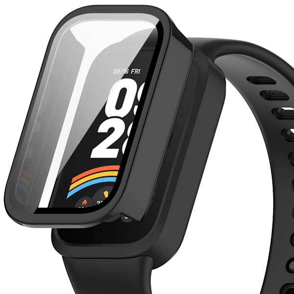 Xiaomi Band 9 Active & Redmi Band 3 -kotelo näytönsuojalla
