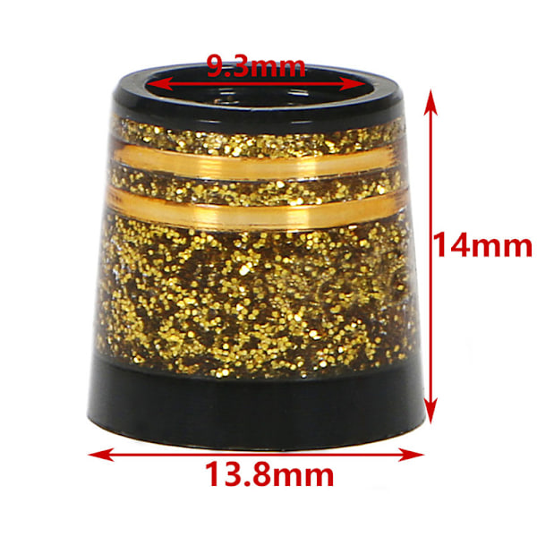 Golf Iron Ferrules - Set med 6 st Guld