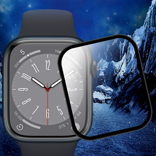 3D-kaareva pehmeä kalvonäytönsuoja Apple Watch Series 8:lle 45 mm