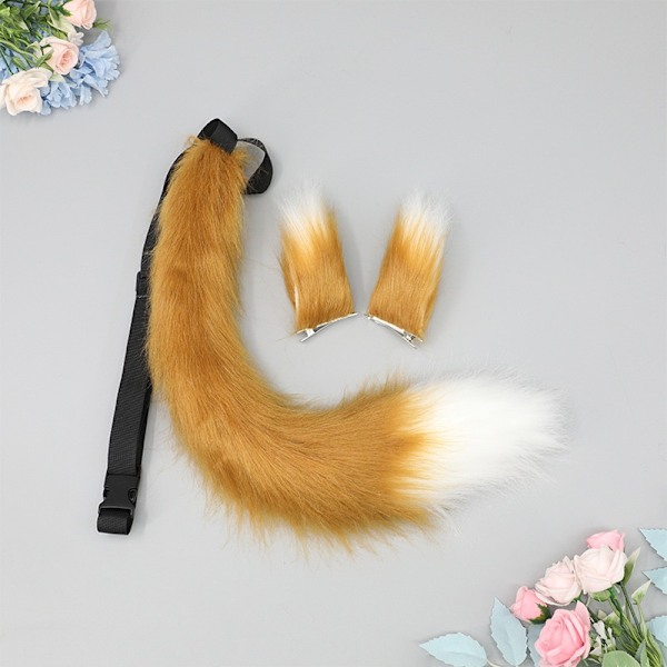 Fox Tail Plysch, Cuddly Fox Tail Cosplay-tillbehör Kamel