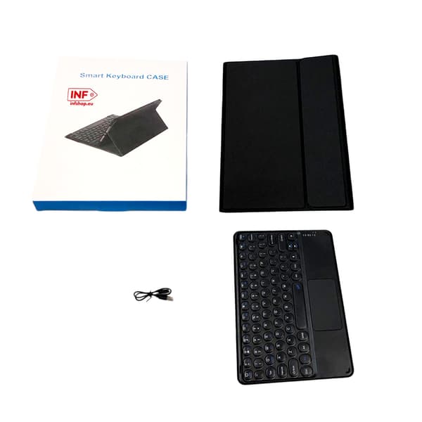 Bluetooth-tangentbordsfodral för Samsung Galaxy Tab A9+ 11" Black Black