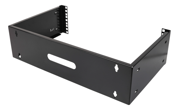 19" wall mount, 3U, max 25kg, steel construction, black