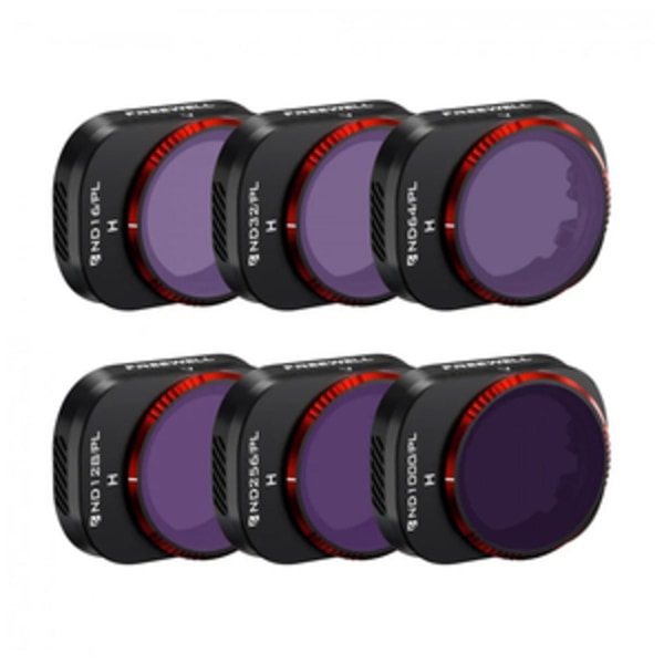 Set med 6 filter Bright Day Freewell för DJI Mini 4 Pro