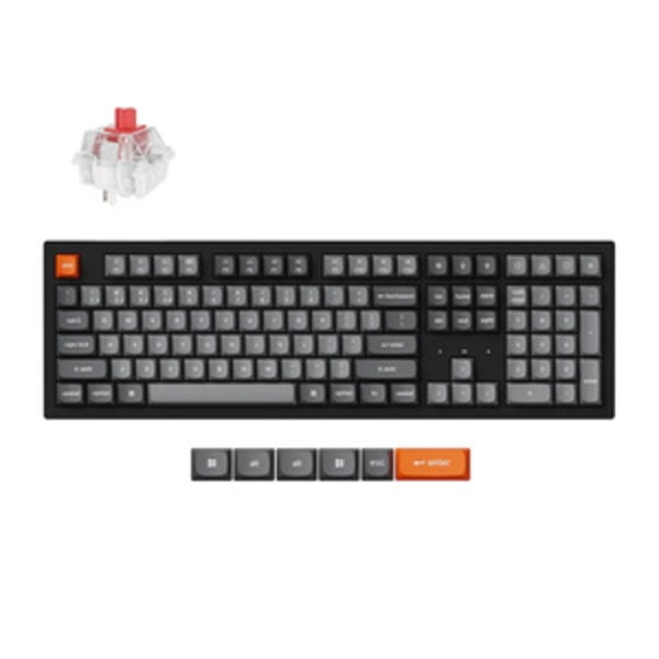 Keychron K10 Max RGB rød switch trådløst tastatur (sort) [K10M-B1].