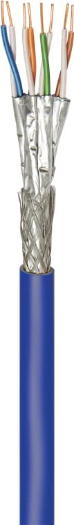 CAT 7A -verkkokaapeli, S/FTP (PiMF), sininen
